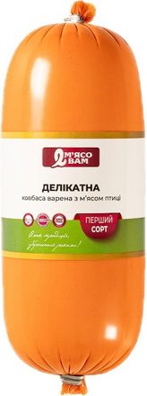 Ковбаса варена «Делікатна» з м’ясом птиці